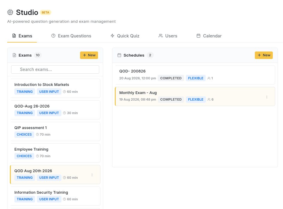 exampro screenshot