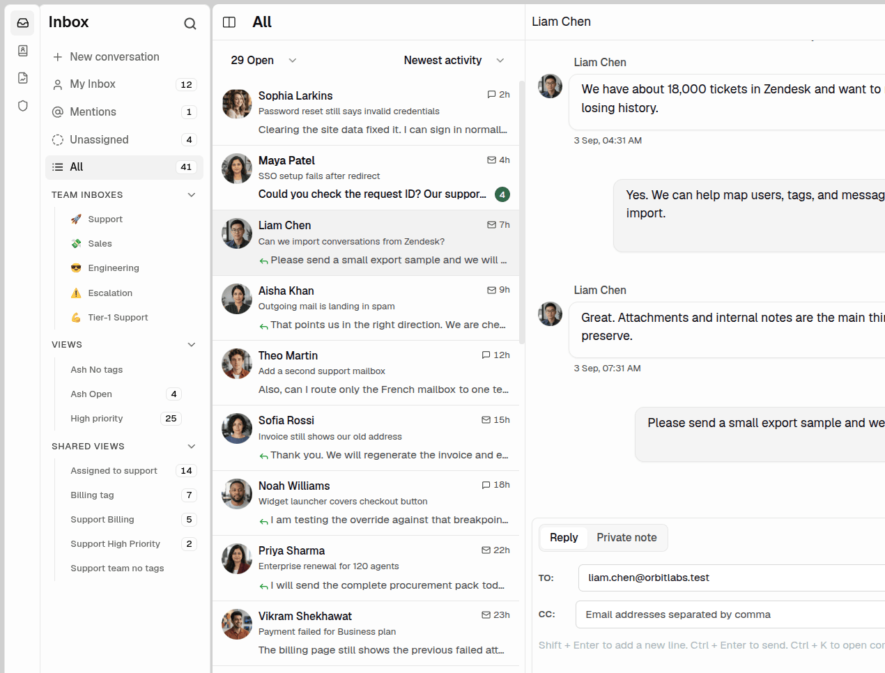 libredesk screenshot